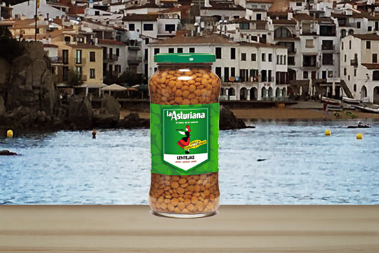 La Asturiana Lentejas Cocidas - Linsen gekocht 570g